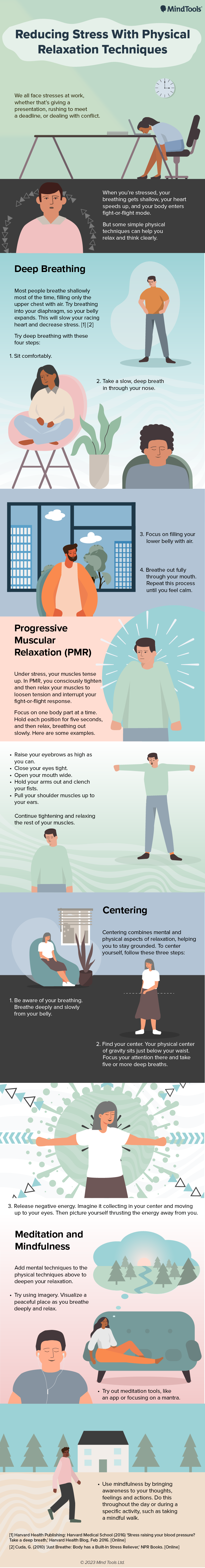 Physical Relaxation Techniques Infographic